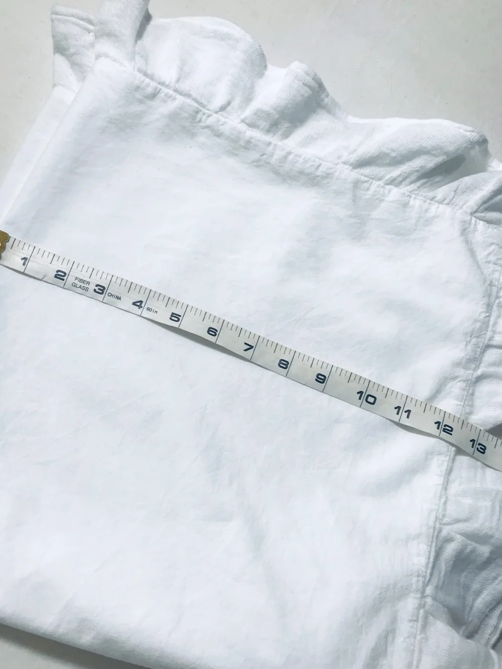 Piu Belle white cotton sham